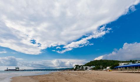 Пляж. Отель Riviera Grand Hotel, Туапсинский район, п. Лермонтово