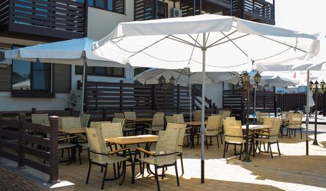 Летнее кафе. Отель Резиденция Утриш, г. Анапа, п. Сукко