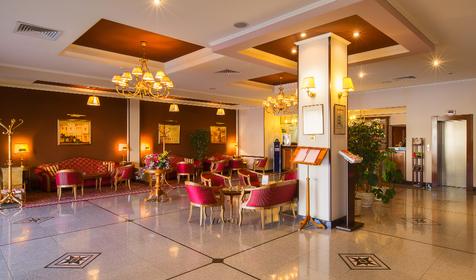 Зона лобби-бара. Отель Red Royal, г. Краснодар