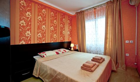 Двухкомнатный ПК с видом на море и балконом. Гостиница Александрия, г. Сочи, п. Лазаревское