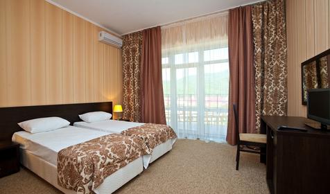 Двухместный стандарт, гостиница. База отдыха Райский сад, г. Геленджик, с. Прасковеевка