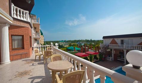 Двухместный номер стандарт с общим балконом. Гостевой дом Любомир, г. Анапа, п. Витязево