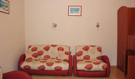 Двухместный двухкомнатный люкс. Отель Паллада, г. Анапа