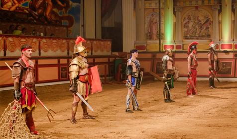 Гладиаторы Рима. Культурно-туристический комплекс Россия, г. Новороссийск, п. Абрау-Дюрсо