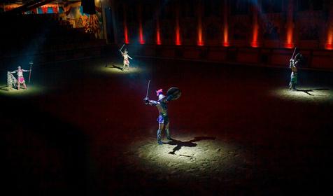 Гладиаторы Рима. Культурно-туристический комплекс Россия, г. Новороссийск, п. Абрау-Дюрсо