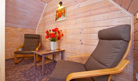 Коттедж двухкомнатный. Гостевой дом Шале Вояж, п. Гузерипль