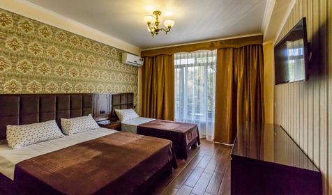 Трехместный стандарт. Гостиница Марсель, г. Туапсе, п. Новомихайловский