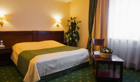 Стандартный номер с двуспальной кроватью. Гостиница Интурист, г. Краснодар