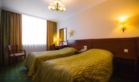 Стандартный номер с двумя кроватями. Гостиница Интурист, г. Краснодар