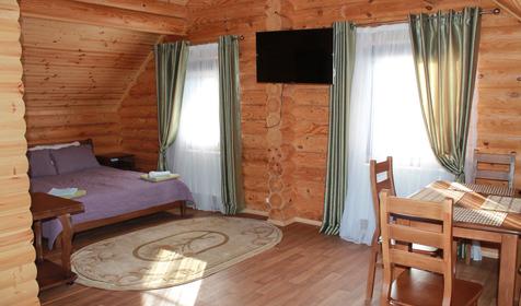 Студия двухместная в срубе. Туристический комплекс Белая река, Майкопский район, ст. Даховская