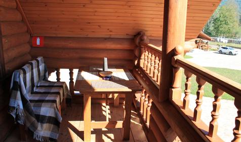 Студия двухместная в срубе. Туристический комплекс Белая река, Майкопский район, ст. Даховская