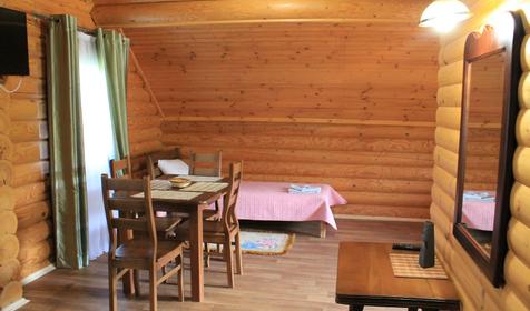 Студия трехместная в срубе. Туристический комплекс Белая река, Майкопский район, ст. Даховская