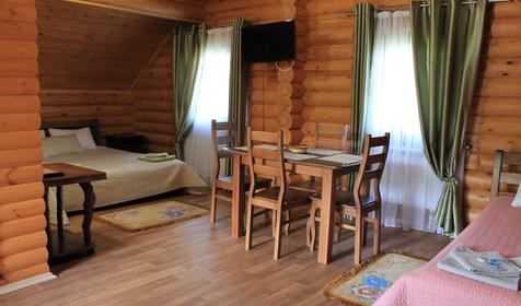 Студия трехместная в срубе. Туристический комплекс Белая река, Майкопский район, ст. Даховская