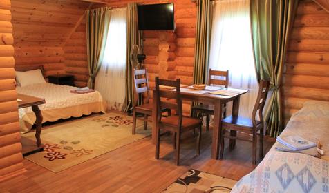 Студия четырехместная в срубе. Туристический комплекс Белая река, Майкопский район, ст. Даховская