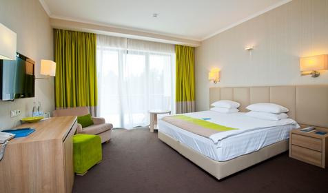 Стандарт двухместный, корпус №3 (вид на море). SPA Hotel & Wellness Приморье Grand Resort Hotel , г. Геленджик