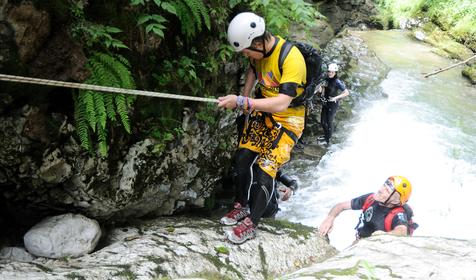 Каньонинг. Отель Вершина, Апшеронский район, х. Гуамка
