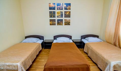 Трехместный стандарт. Отель Smart People Eco Hotel, г. Краснодар