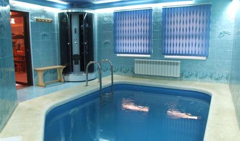 Бассейн в сауне. Гостевой дом Фламинго, Темрюкский район, ст. Голубицкая