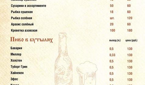 Меню. кафе Казачья харчевня Темрюкский р-н, ст. Голубицкая