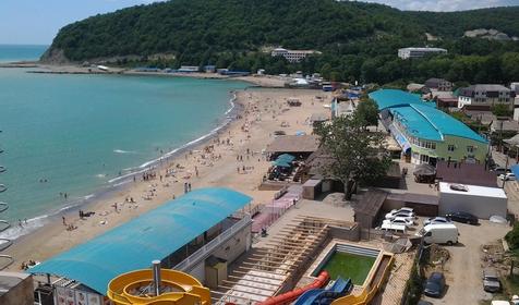 Семейная, вид из окна на пляж. Квартиры В Джубге, Туапсинский р-н, п. Джубга