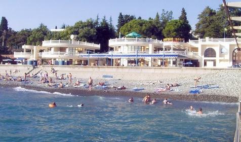 Пляж. Санаторий Золотой колос, г. Сочи