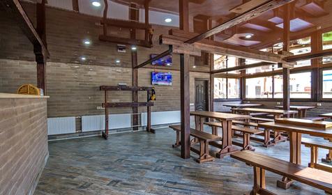 Кухня-столовая во дворе. Гостевой дом Гуама, х. Гуамка