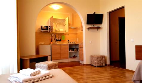 Семейный люкс с балконом и кухней