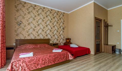 Стандарт трехместный без балкона. Мини-гостиница Апельсин, Темрюкский р-н, Голубицкая