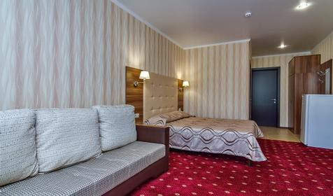Номер с диваном. Гостиница Кассиопея, г. Геленджик, п. Архипо-Осиповка