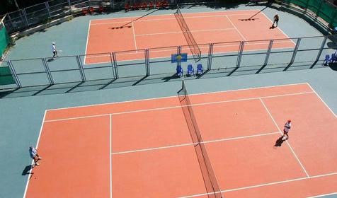 Теннисный корт. Гранд отель Жемчужина, г. Сочи