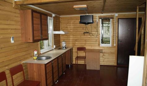 Деревянный коттедж трех-, четырехместный