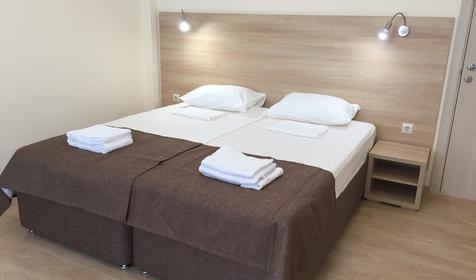 Двухместный однокомнатный без балкона, 1 этаж