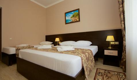 Трехместный с балконом. Отель Корфу, п. Витязево