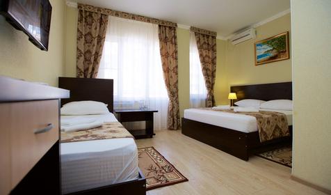 Трехместный с балконом. Отель Корфу, п. Витязево