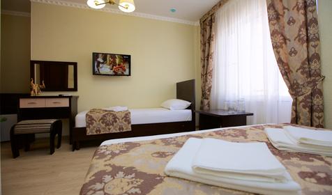 Трехместный с балконом. Отель Корфу, п. Витязево