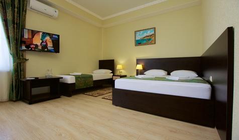 Четырехместный с балконом. Отель Корфу, п. Витязево