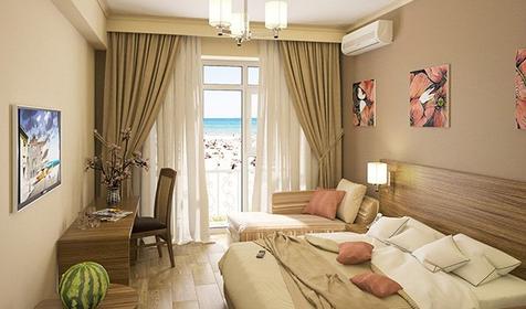 Стандарт плюс трехместный. Отель Pride inn (Прайд инн), Витязево, Анапа