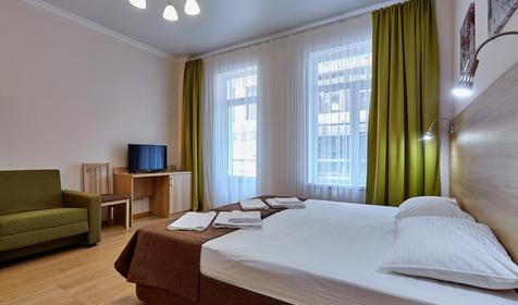 Трехместный однокомнатный с балконом, 2,3 этаж