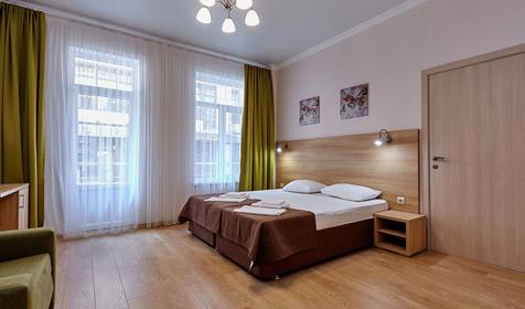 Трехместный однокомнатный с балконом, 2,3 этаж