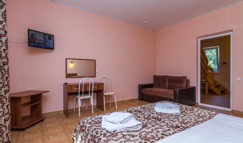 Двухместный двухуровневый коттедж (корпус 10). Пансионат Одиссея, г. Анапа