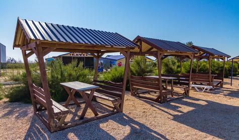 База отдыха Роза ветров, Ейский район, ст. Должанская, коса Долгая