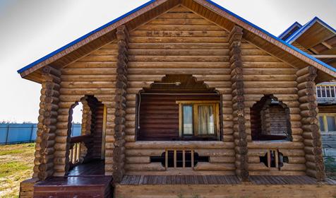 Сруб. База отдыха Роза ветров, Ейский район, ст. Должанская, коса Долгая