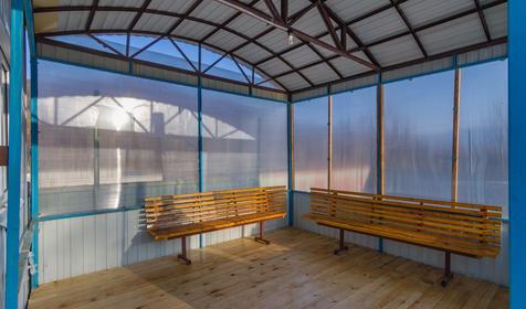 Летняя кухня. Частная гостиница Домики в горах, с. Хамышки