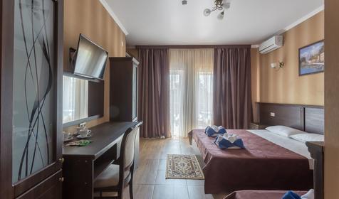 Делюкс трехместный. Пансионат Slavyanka Ultra All Inclusive Hotel (Славянка Ультра Все включено), г. Анапа