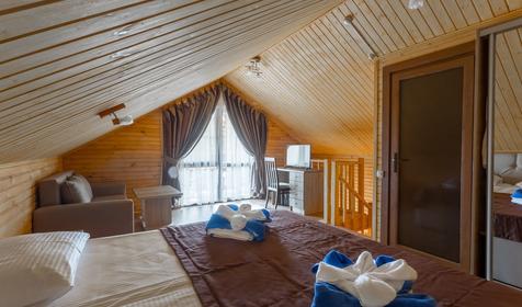 Семейный коттедж. Пансионат Slavyanka Ultra All Inclusive Hotel (Славянка Ультра Все включено), г. Анапа