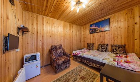 Двухместный стандарт. Домик у реки Дах, Республика Адыгея, Майкопский район, ст. Даховская