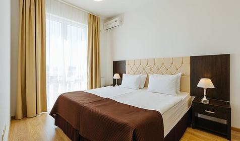 Апартаменты с кухней четырехместные трехкомнатные, апарт-отель "Имеретинский - Прибрежный Квартал", Сочи, Адлер