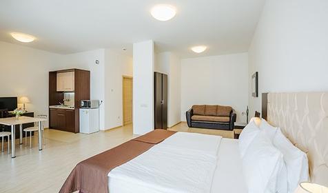 Студия с кухней, апарт-отель "Имеретинский - Прибрежный Квартал", Сочи, Адлер