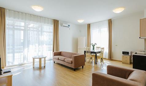 Апартаменты двухместный с 1 спальней и кухней, отель "Имеретинский - Заповедный Квартал", Сочи, Адлер