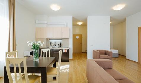 Апартаменты двухместный с 1 спальней и кухней, отель "Имеретинский - Заповедный Квартал", Сочи, Адлер